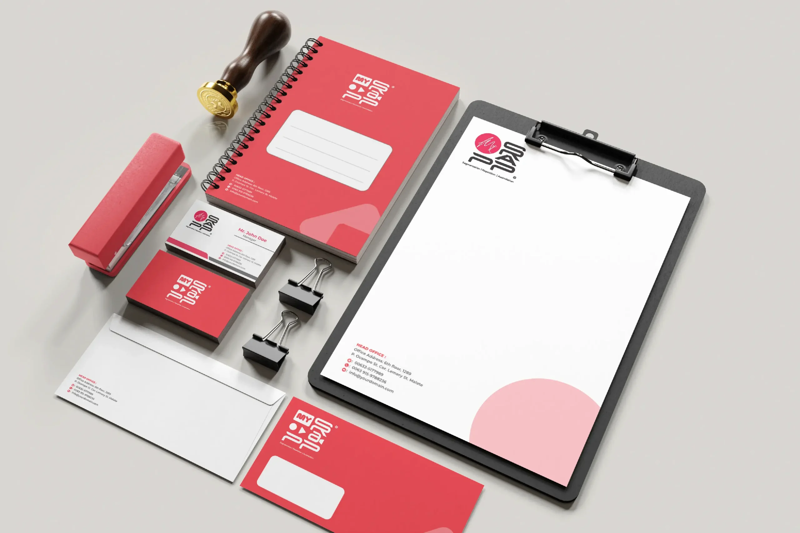 Mockup fro brand identity